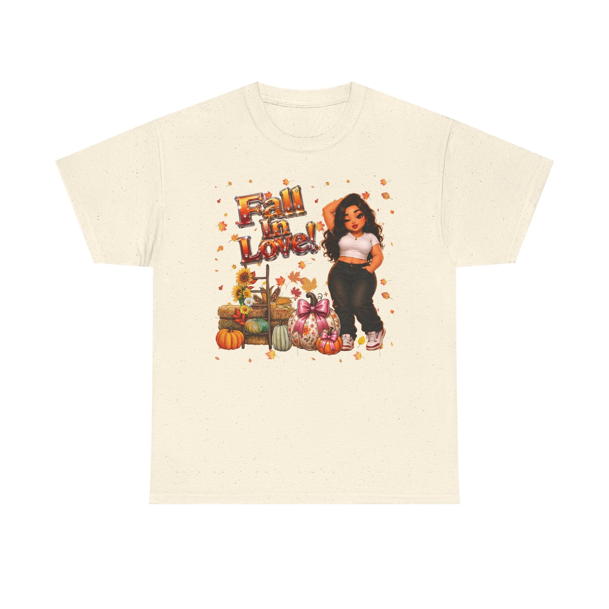 Fall In Love Graphic Tee — Pumpkin Patch Autumn Shirt