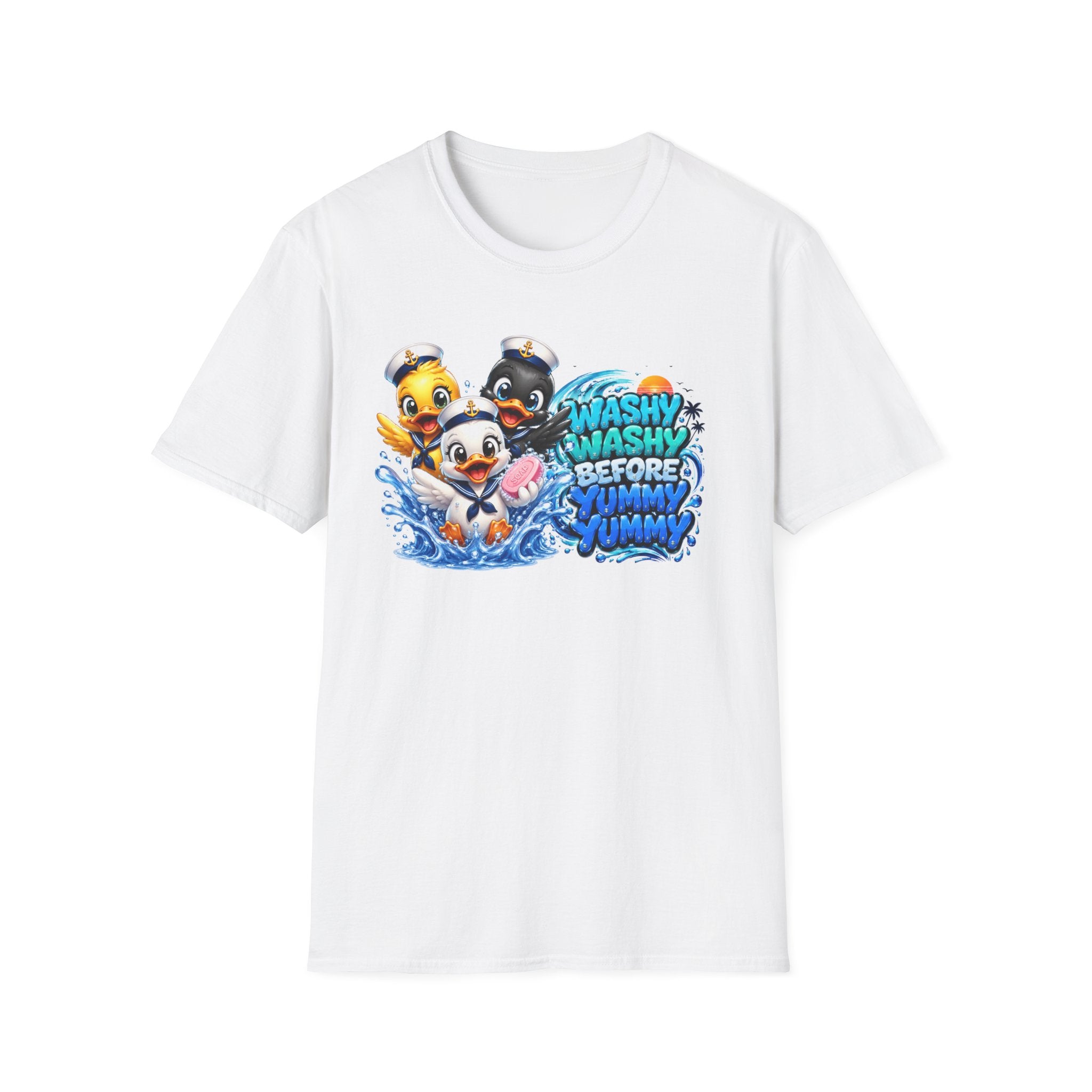 T-Shirt — "Washy Washy Before Yummy Yummy"
