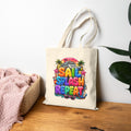 Tote — "Sail Splash Repeat" Colorful Beach Tote Bag
