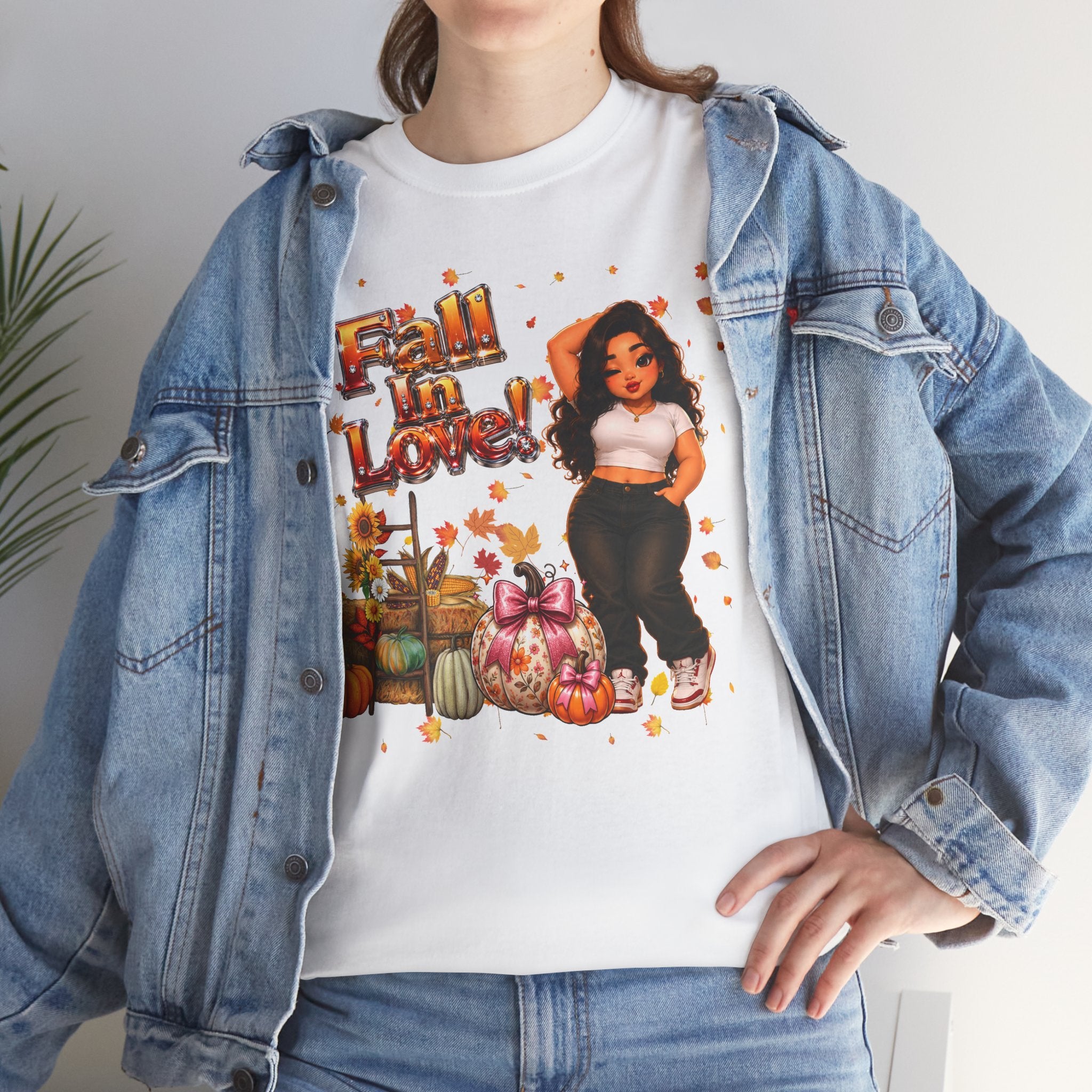 Fall In Love Graphic Tee — Pumpkin Patch Autumn Shirt