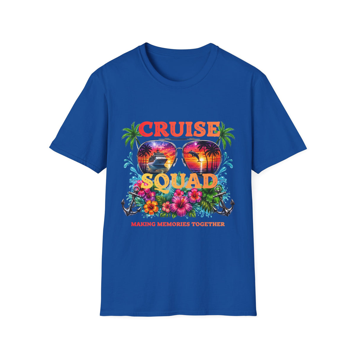 Cruise Squad T-Shirt — Tropical Sunglasses "Making Memories Together"