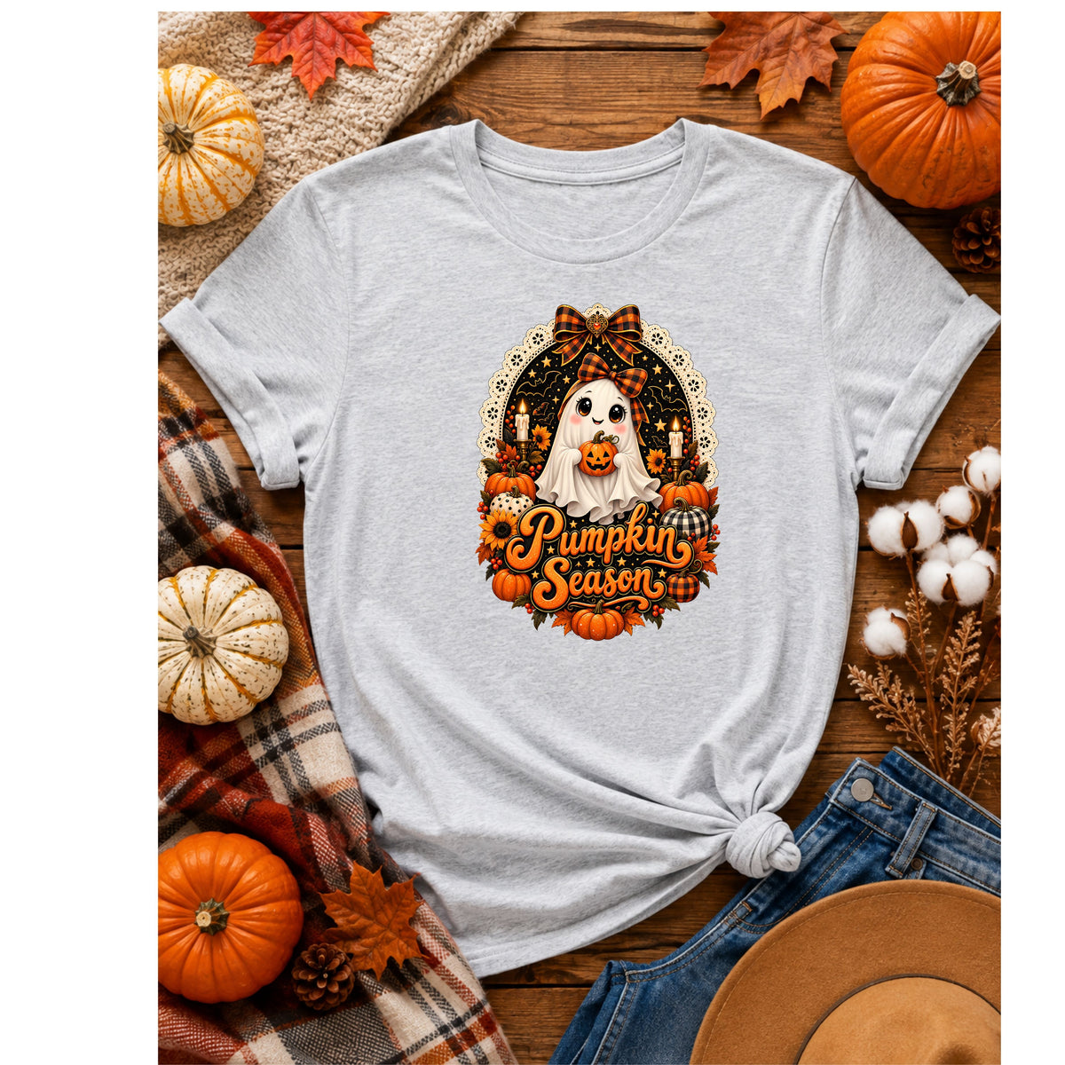 Pumpkin Season Ghost T-Shirt