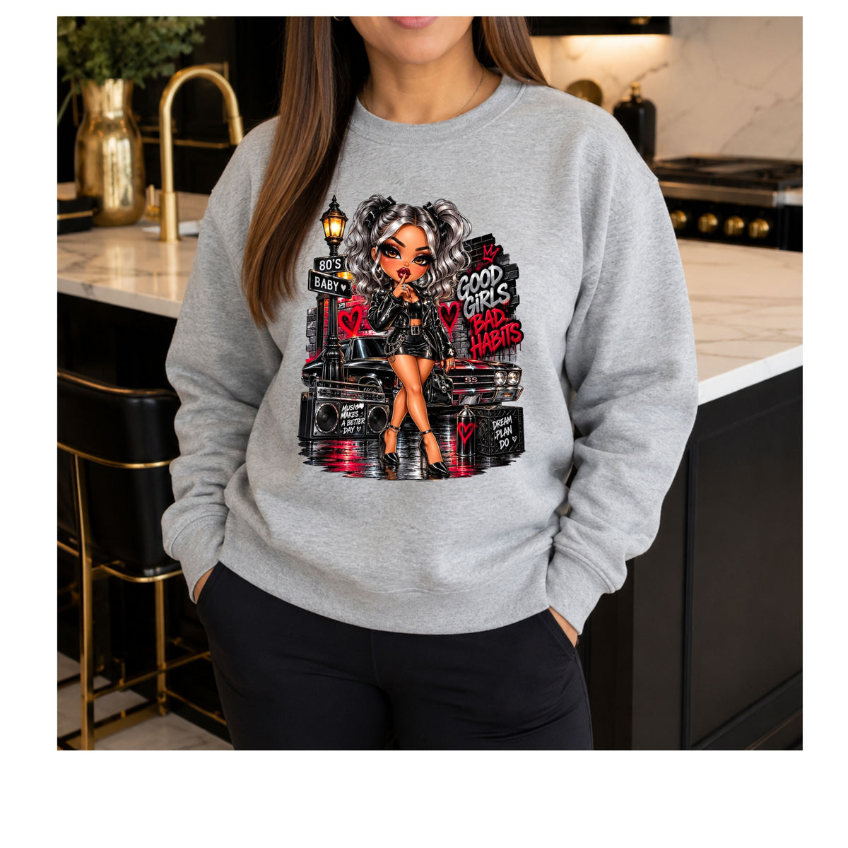 'Good Girls Go to Heaven' Urban Graphic Long Sleeve