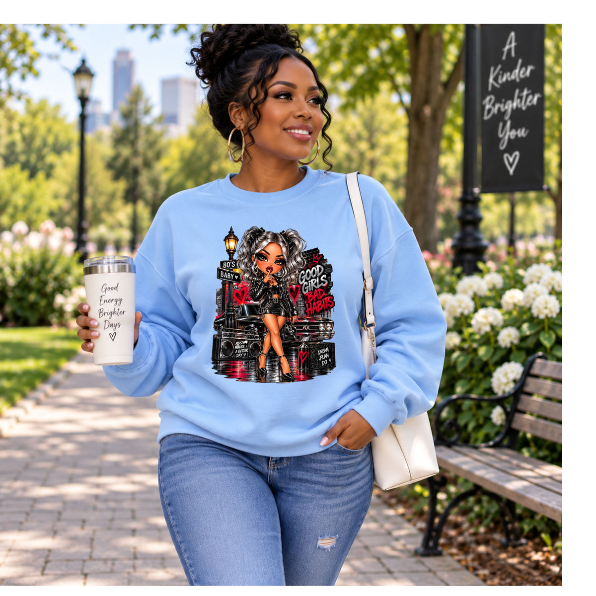 'Good Girls Go to Heaven' Urban Graphic Long Sleeve