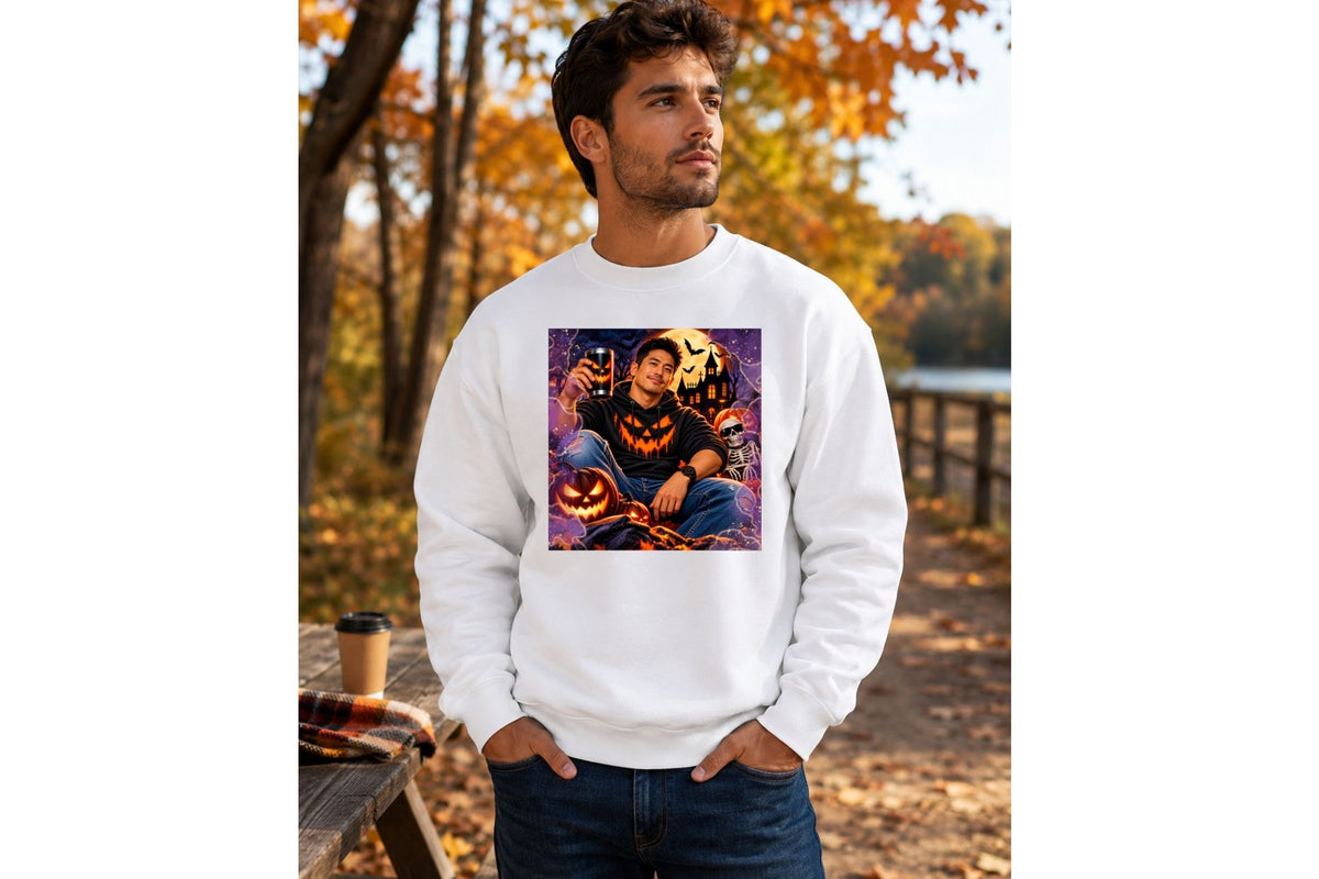 Halloween Pumpkin Graphic Sweatshirt