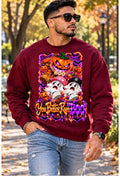 Spooky Pumpkin Design "You Better Run Boo" -Unisex Crewneck Sweatshirt