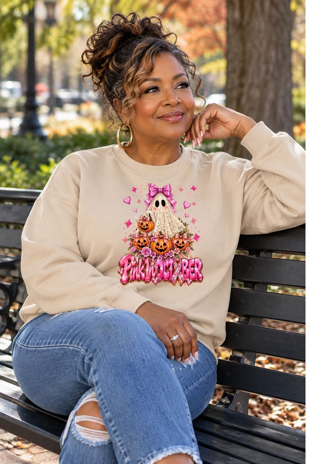 Pink In October - Crewneck Sweatshirt