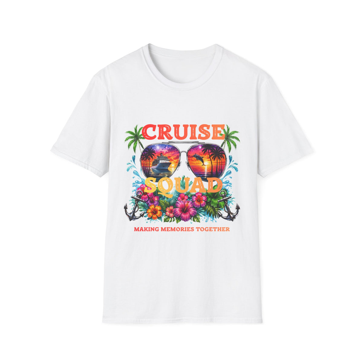 Cruise Squad T-Shirt — Tropical Sunglasses "Making Memories Together"