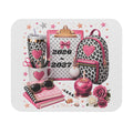 Pink Leopard School Supplies Mouse Pad — 2026-2027 Planner Desk Mat