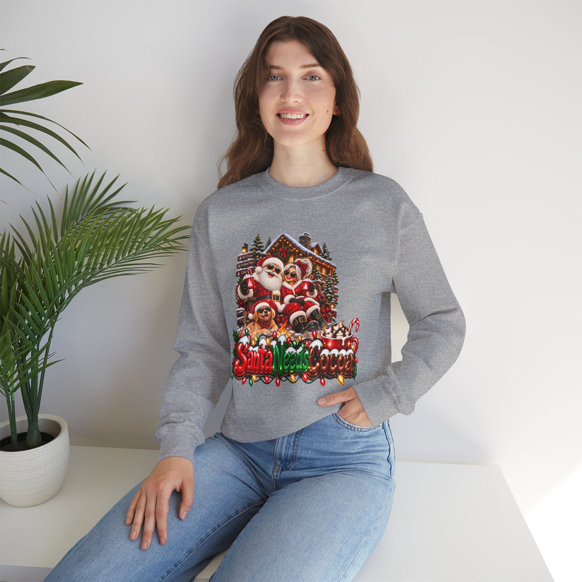 Christmas Santa Crewneck Sweatshirt
