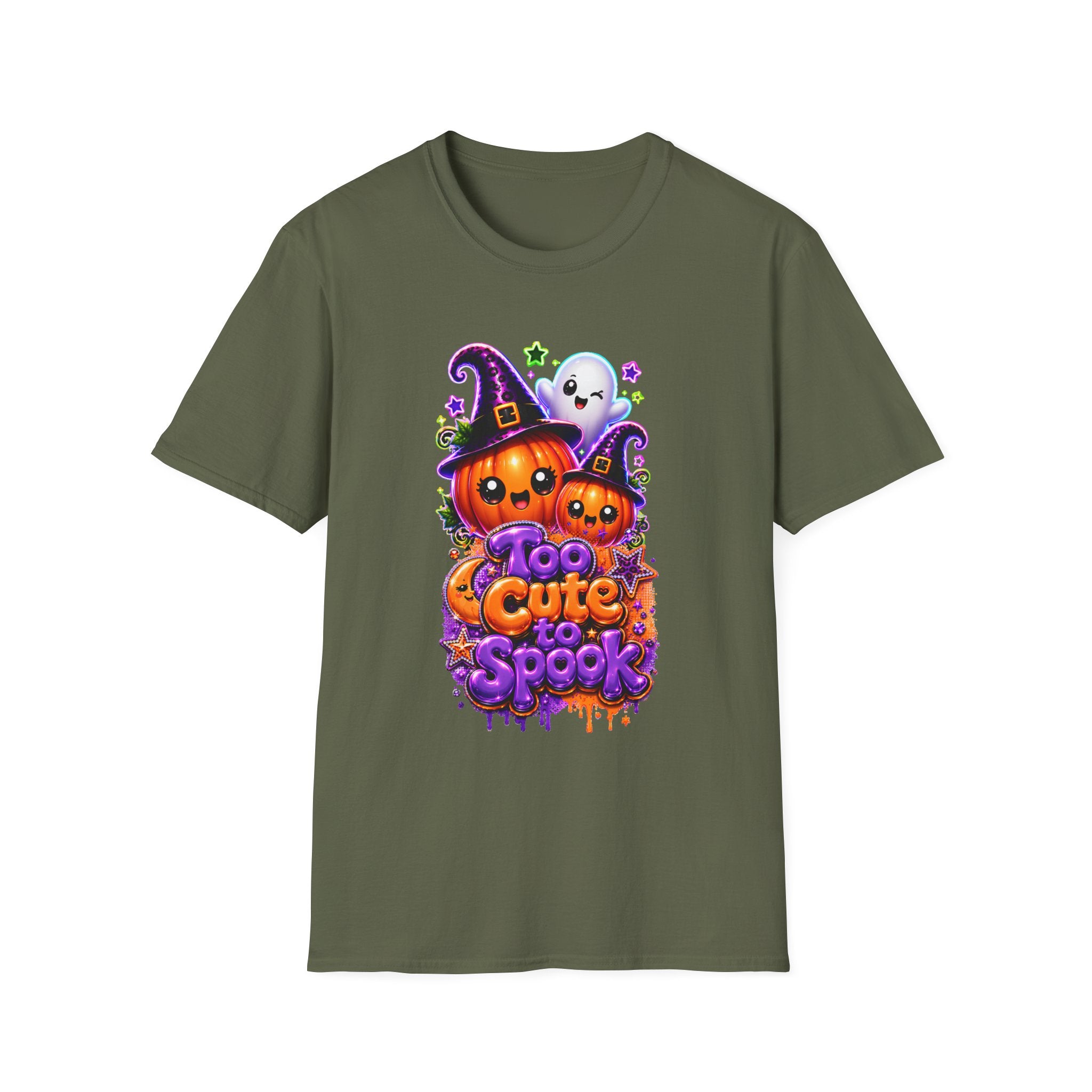 Halloween Cute & Spooky Pumpkin T-Shirt — Pumpkins with Ghost