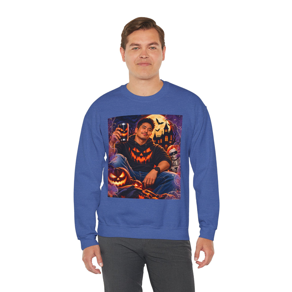 Halloween Pumpkin Graphic Sweatshirt