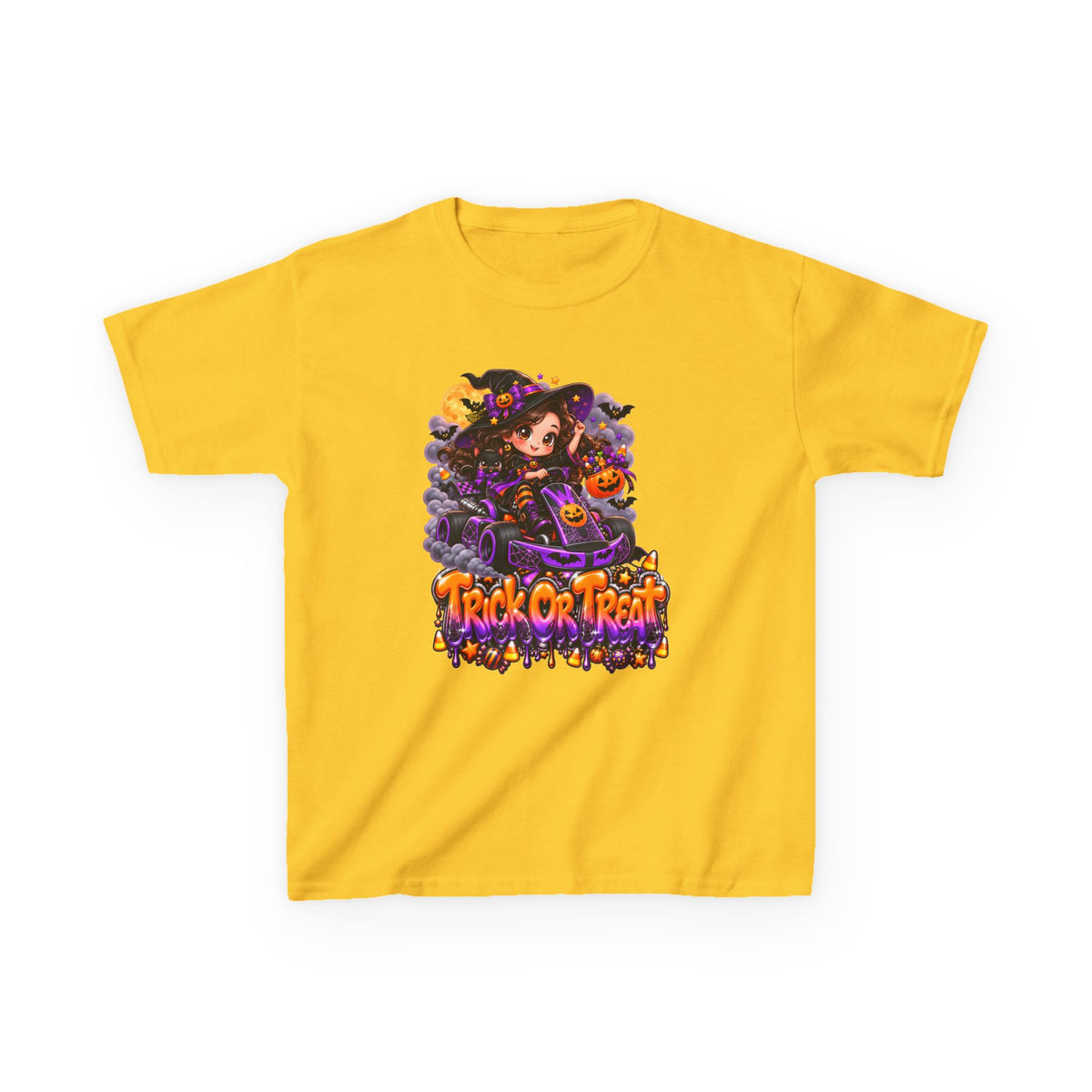 Cute Witch "Trick or Treat" Graphic