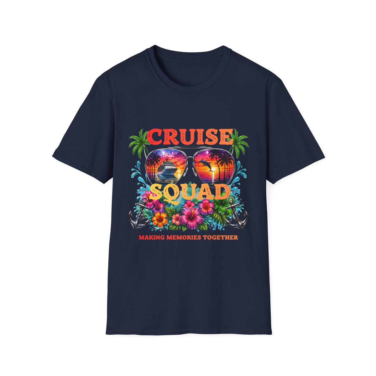 Cruise Squad T-Shirt — Tropical Sunglasses "Making Memories Together"