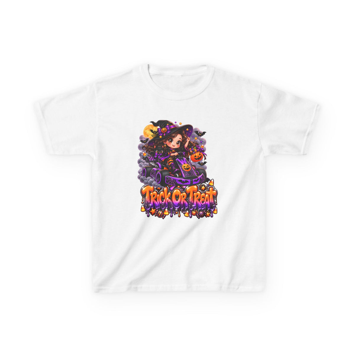 Cute Witch "Trick or Treat" Graphic