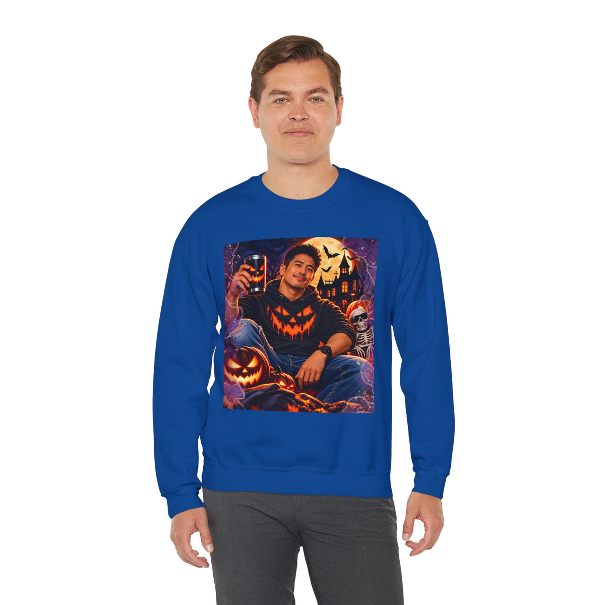 Halloween Pumpkin Graphic Sweatshirt