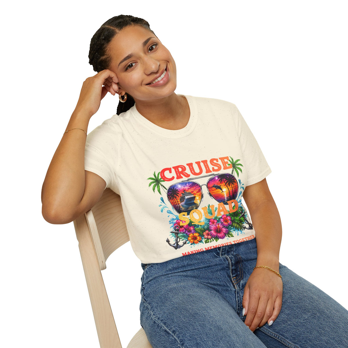 Cruise Squad T-Shirt — Tropical Sunglasses "Making Memories Together"