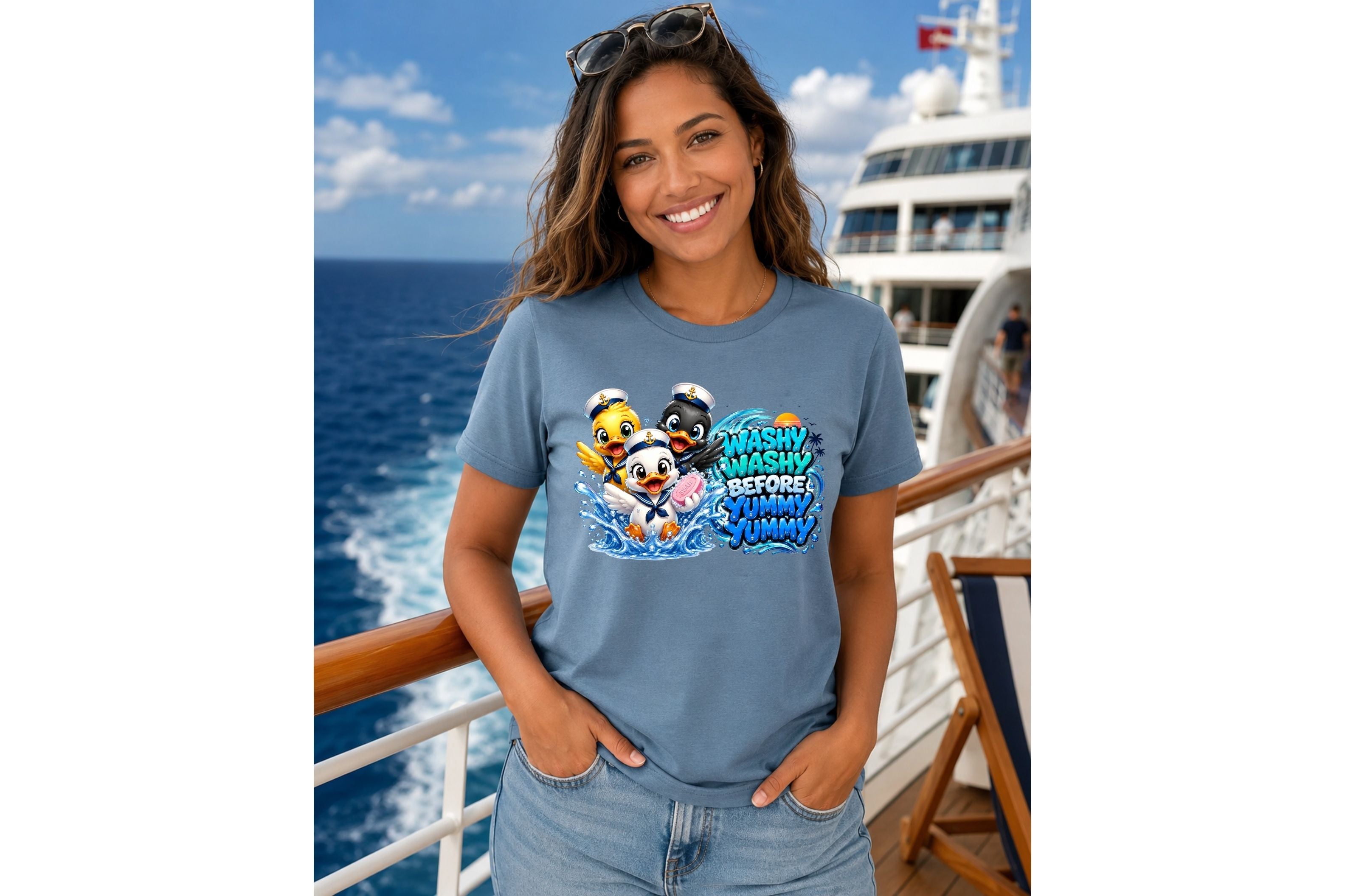 T-Shirt — "Washy Washy Before Yummy Yummy"
