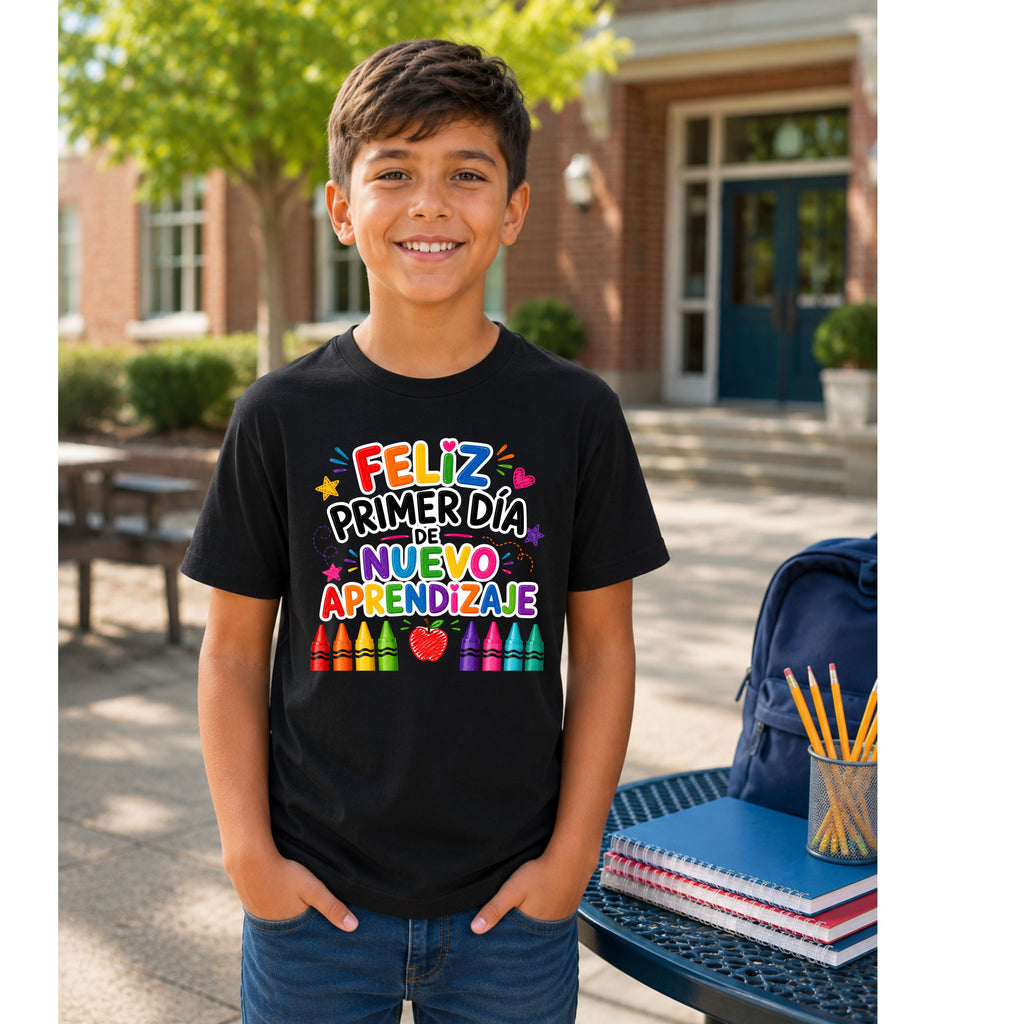 Feliz Primer Dia De Aprendizaje T-Shirt