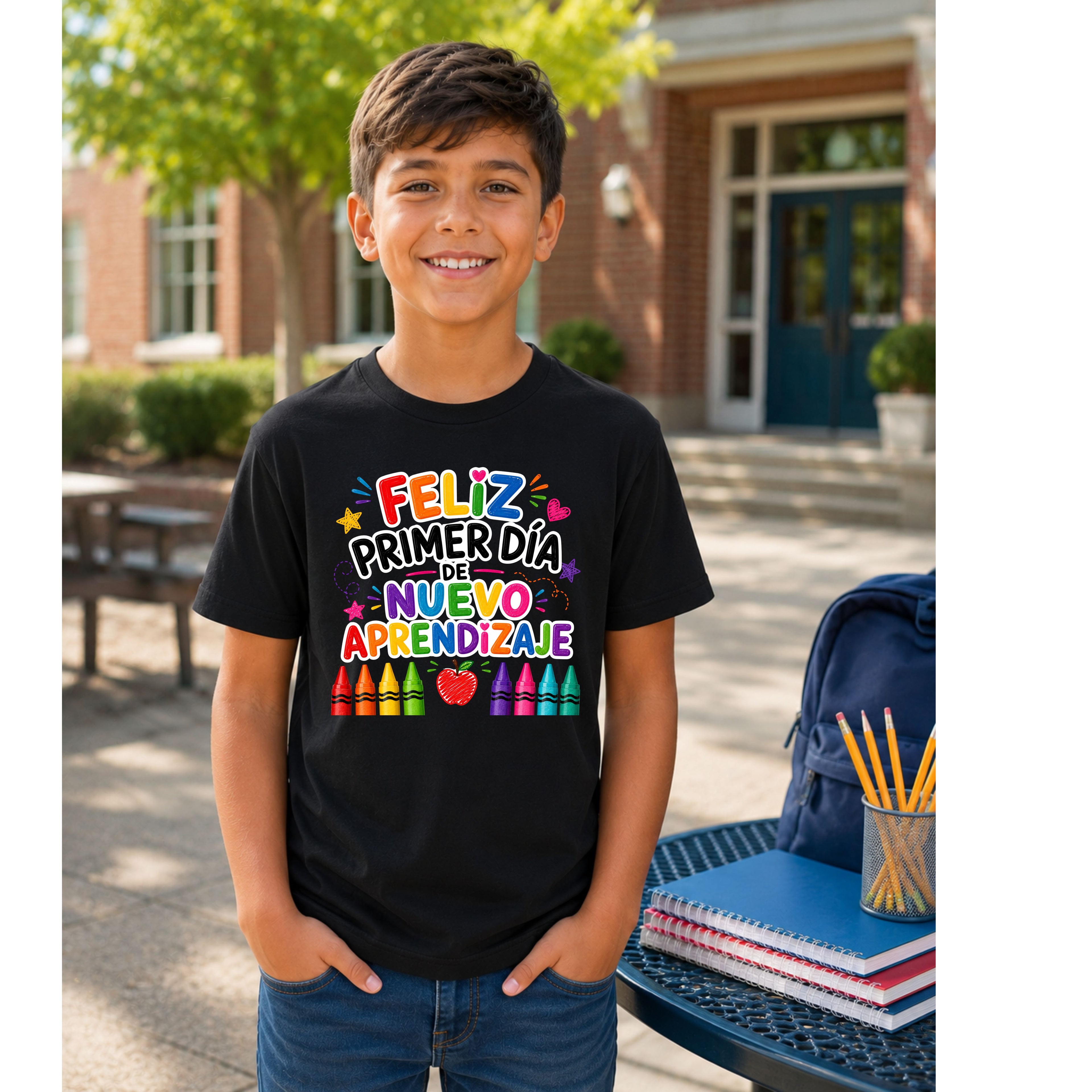 Feliz Primer Dia De Aprendizaje T-Shirt