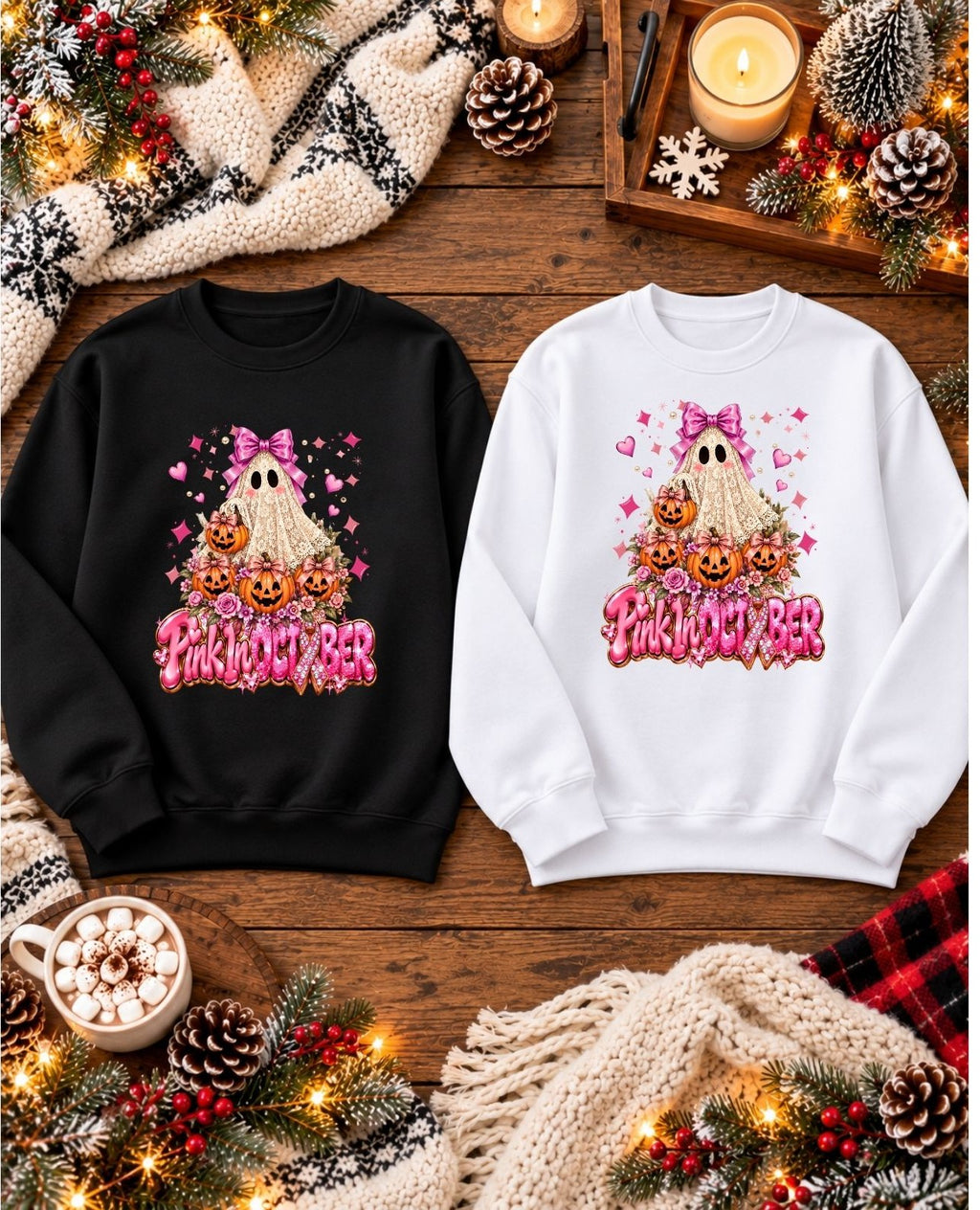 Pink In October - Crewneck Sweatshirt